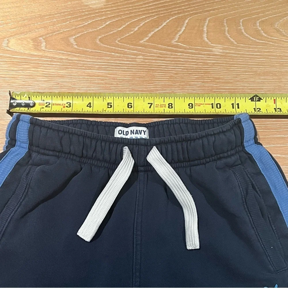 Old Navy Vintage Kids Sweatpants Navy with Light Blue Stripe Size M Little Boy